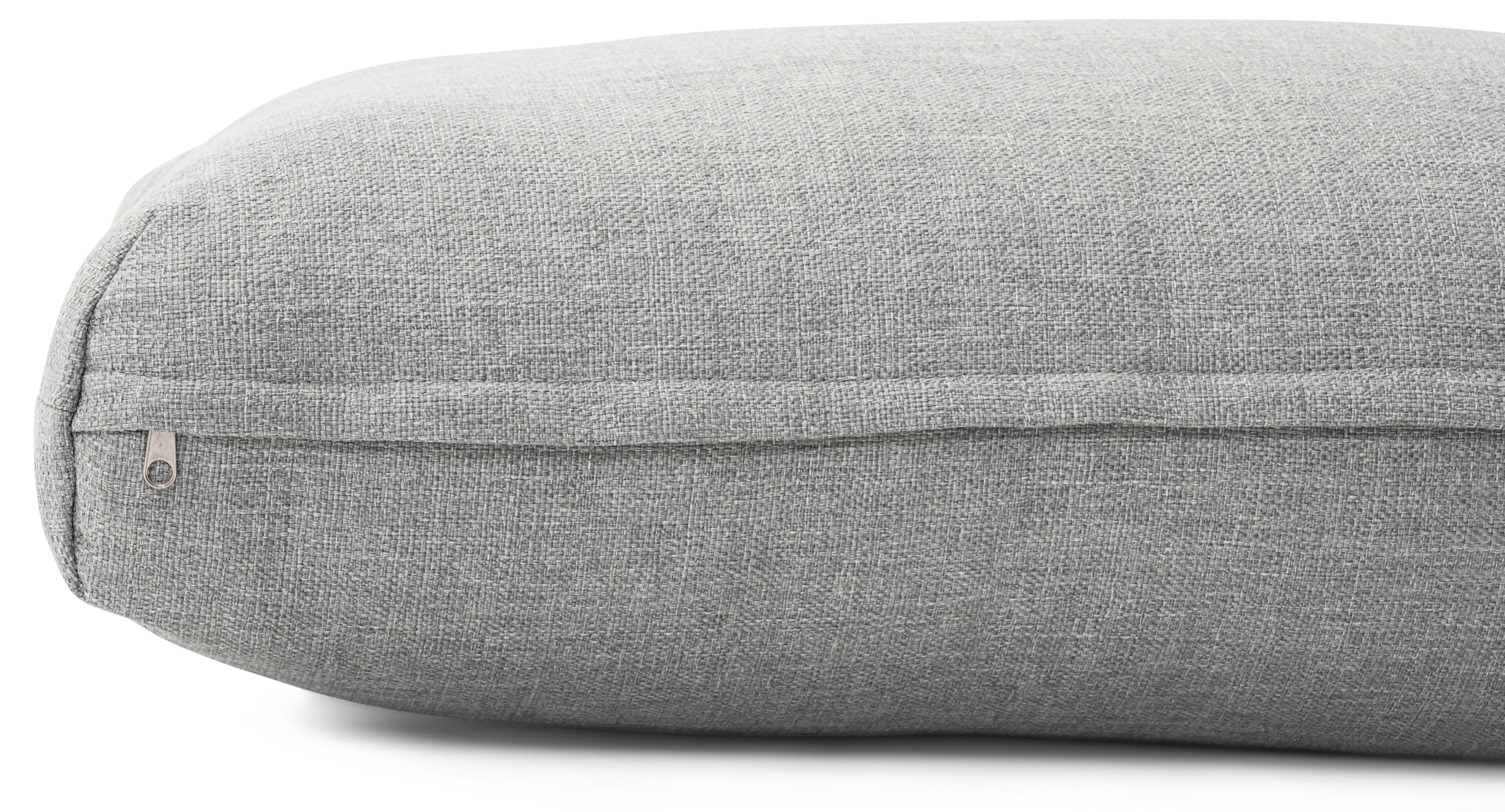 Fauteuil de jardin Mosa 1-pl en aluminium noir avec coussin en weather+ softtouch gris