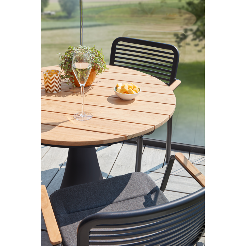 Coussin de chaise Fano en all weather sunbrella® luxe natte sooty