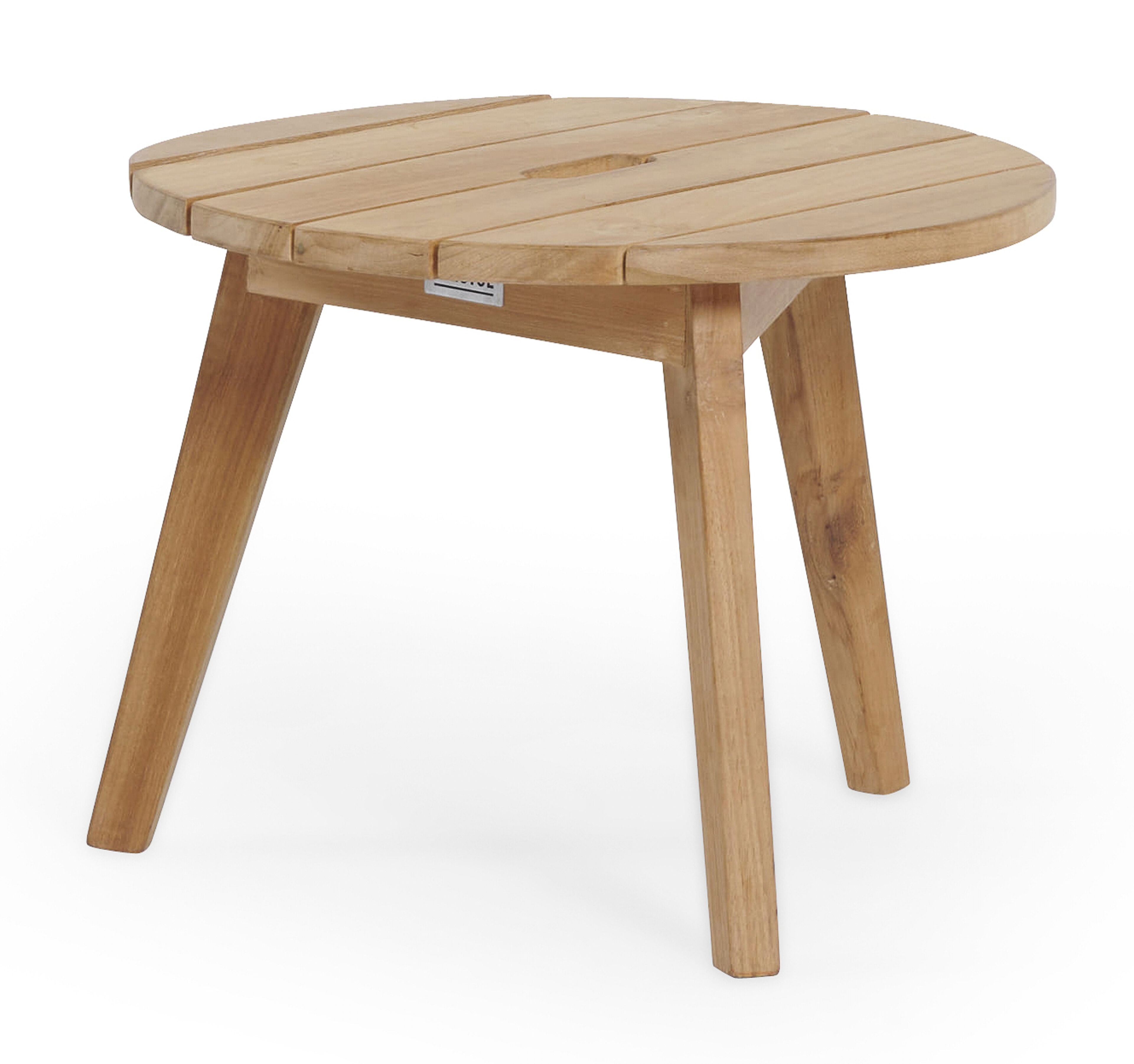 Table d'appoint Cosito en teck - Diam. 45 x Haut. 35 cm