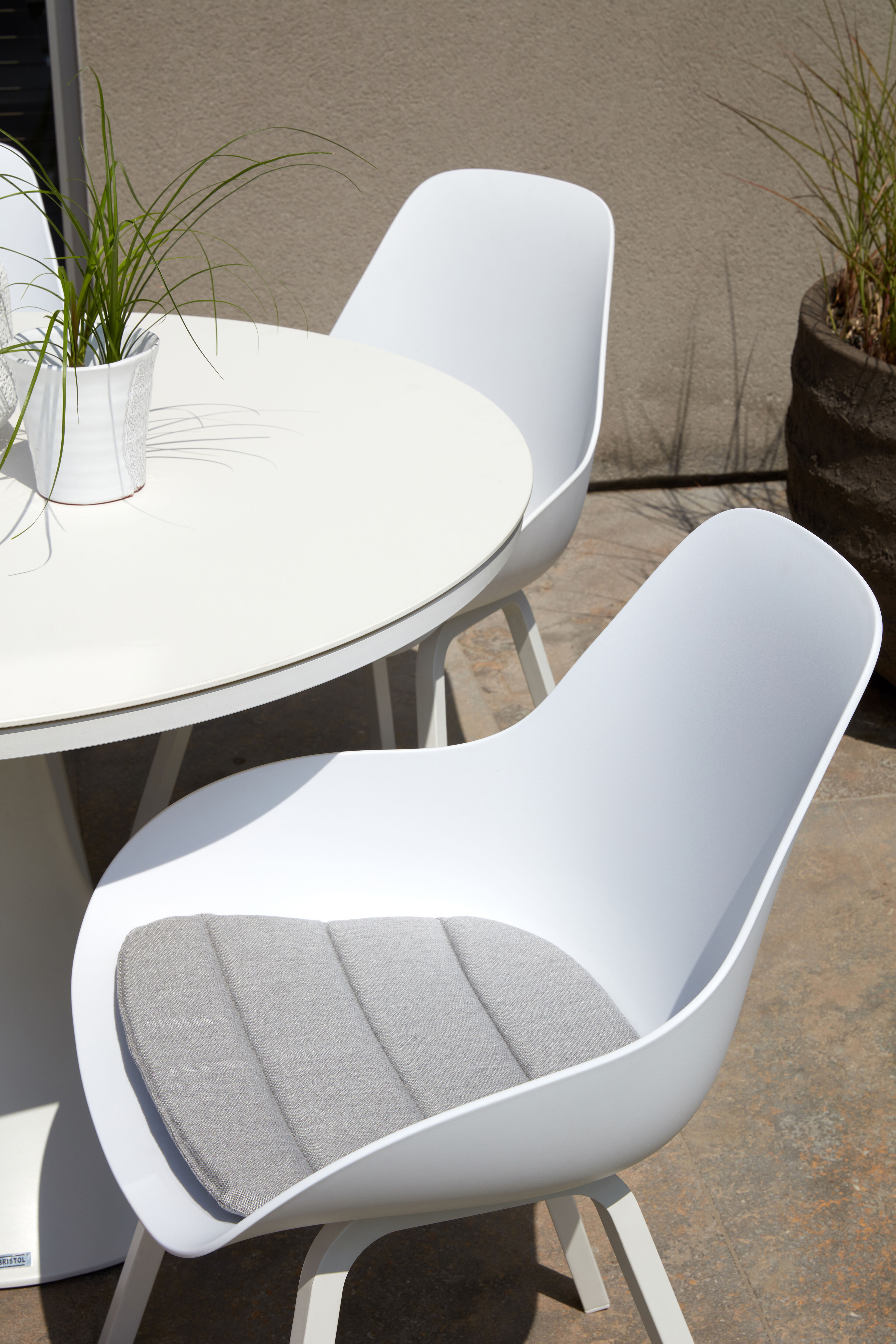 Coussin de chaise Cesano - Mesa en all weather sunbrella® luxe natte grey chine