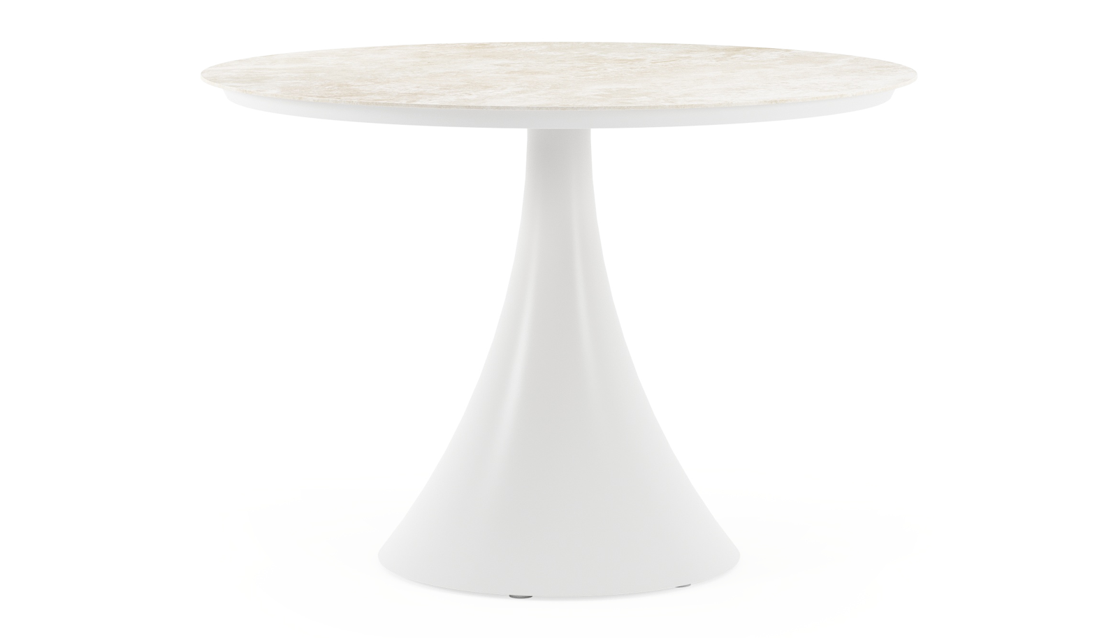Tuintafel Rond 110 Fano tuintafel rond in wit aluminium en volkeramiek Rapolano dia. 110 ...