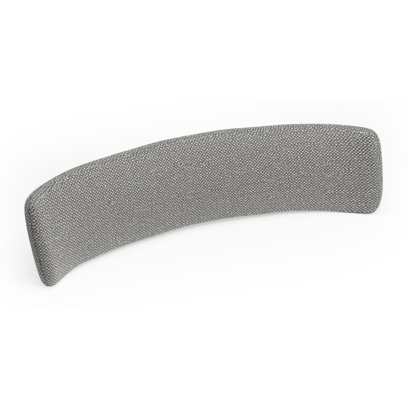 Coussin de dos chaise Lacrima - Donato en all weather sunbrella® luxe savane zinc