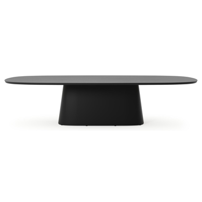 Amico tuintafel bombo xl in zwart aluminium en volkeramiek Basalt Black - L 320 x B 148 x H 73.5 cm
