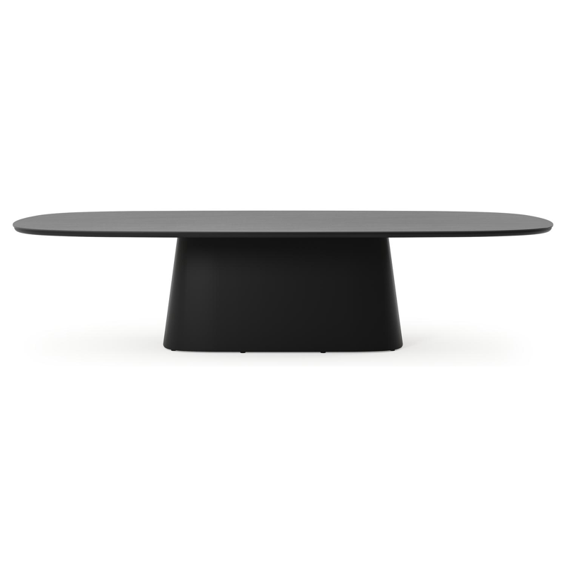 Amico tuintafel bombo xl in zwart aluminium en volkeramiek Basalt Black - L 320 x B 148 x H 73.5 cm