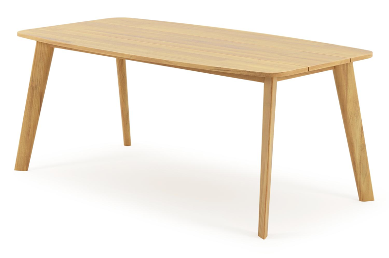 Lacrima tuintafel bootvorm in teak - L 180 x B 95 cm