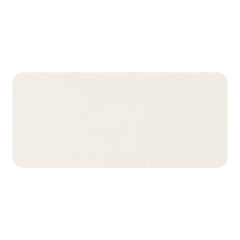 Orso tuintafel rechthoekig afgerond in wit aluminium en volkeramiek beige - L 180 x B 80 x H 75 cm