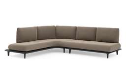 Chaise longue rechts + 2-zit