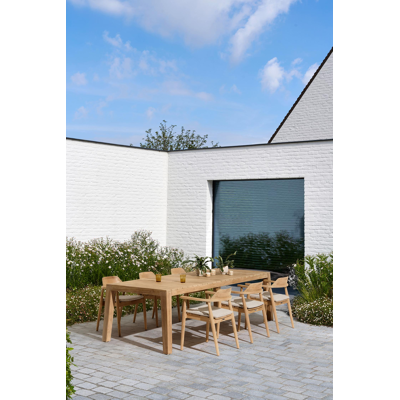 Cosito tuintafel in teak - L 265 x B 115 x H 75 cm