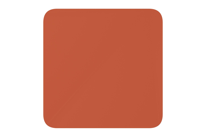 Fano kantelbare tuintafel in roestbruin aluminium - L 80 x B 80 x H 73 cm