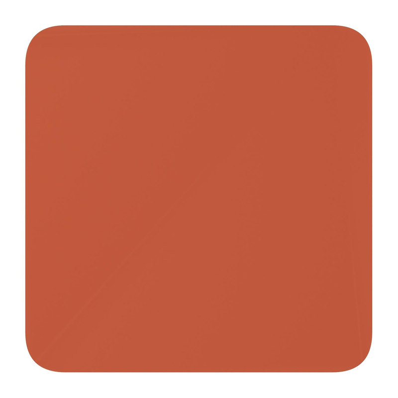 Table de jardin Fano inclinable en aluminium brun rouille - Lg 80 x Larg. 80 x H 73 cm