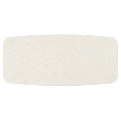 Orso tuintafel bootvorm in beige aluminium en volkeramiek Shilin - L 255 x B 115 x H 74.5 cm