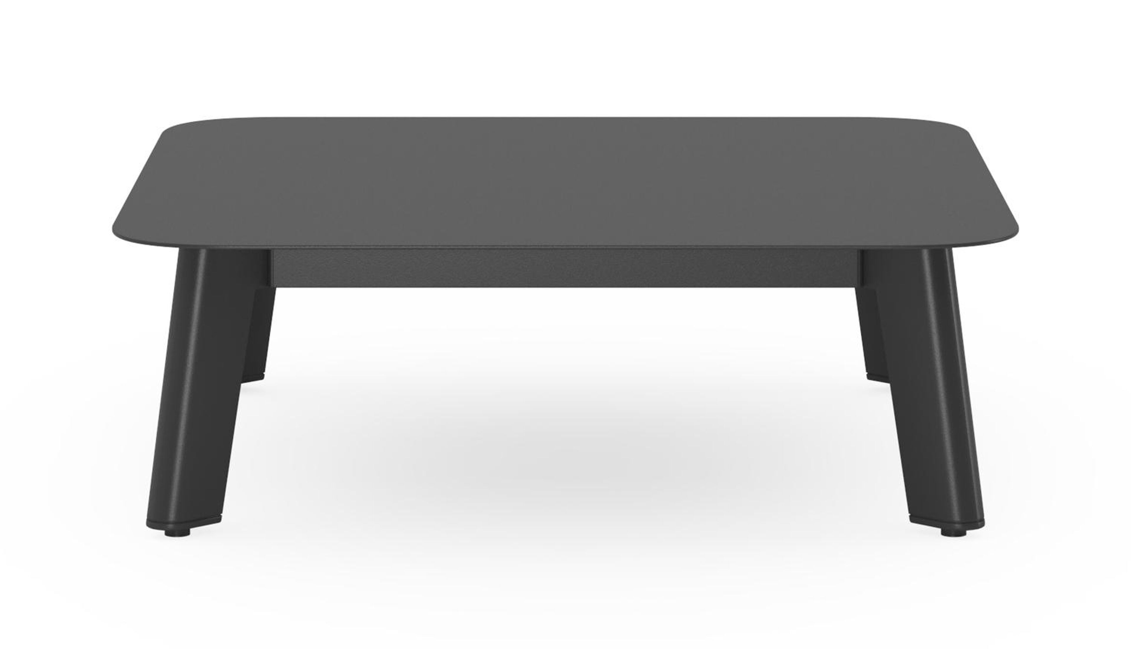 Table basse Mosa en aluminium noir - Lg. 64 x Lrg. 64 x Haut. 21 cm