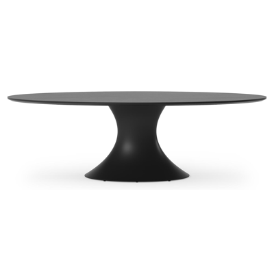 Table de jardin Fano en aluminium noir et céramique pleine basalt black - Lg 240 x Larg. 135 x H 75 cm
