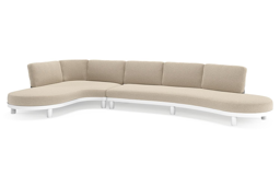 Chaise longue rechts + 3-zit organisch