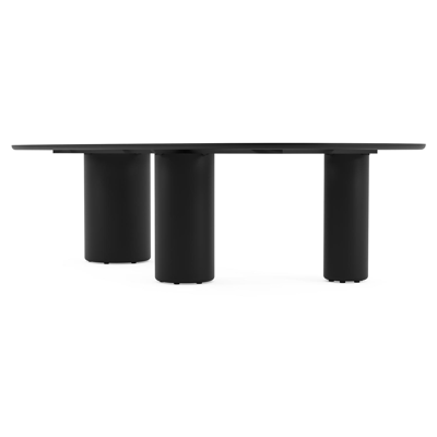 Amico tuintafel bombo xl in zwart aluminium en volkeramiek Taj Mahal - L 270 x B 148 x H 73.5 cm