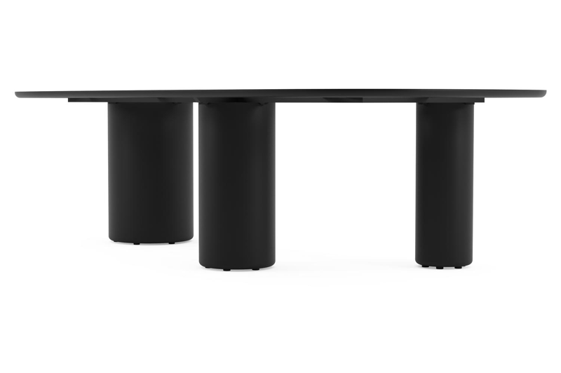 Amico tuintafel bombo xl in zwart aluminium en volkeramiek Taj Mahal - L 270 x B 148 x H 73.5 cm