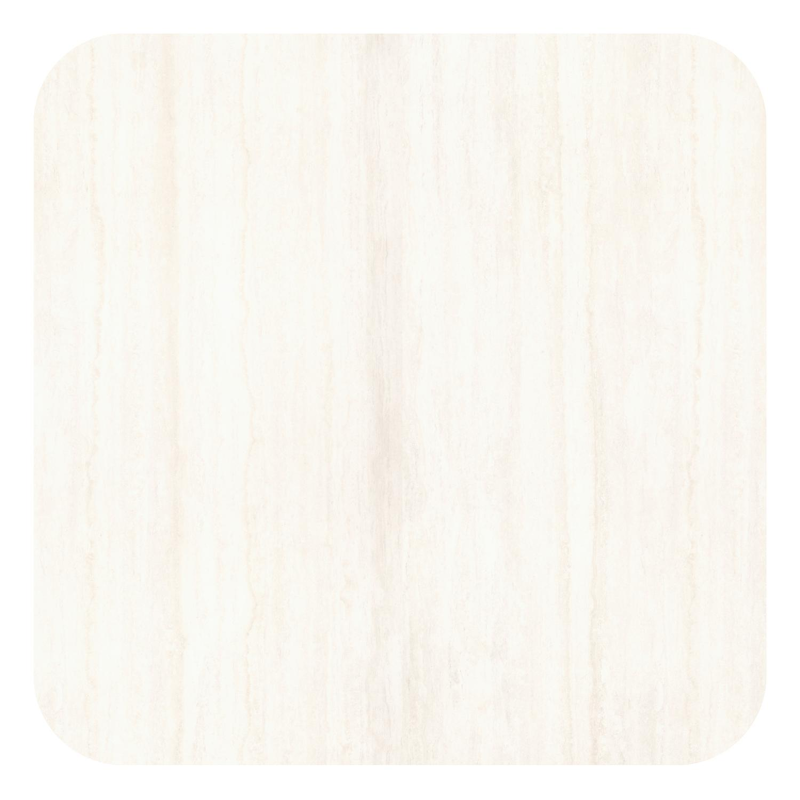 Amico tuintafel afgerond vierkant in zwart aluminium en volkeramiek Travertino Bianco - L 148 x B 148 x H 73.5 cm