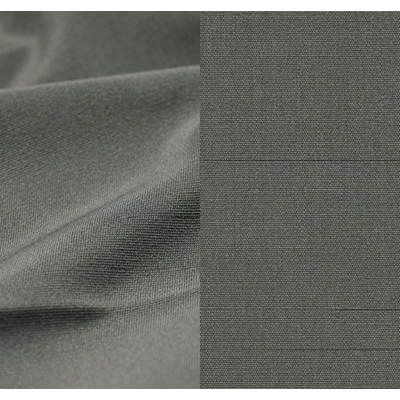 Avola zweefparasol met tiltfunctie in zwart aluminium met grijs all weather sunbrella® premium parasoldoek - L1: 300 x L2: 300 cm (met voet)