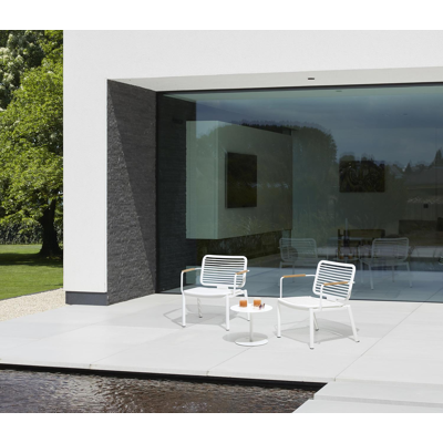 Fano lounge balkonset - wit aluminium wit- - aluminium en  - 2 personen