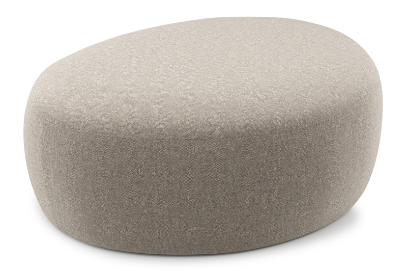 Amico poef in Chartres Pewter All Weather Sunbrella® Luxe