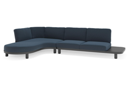 Chaise longue droite + 2 places