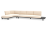 Chaise longue rechts + 3-zit
