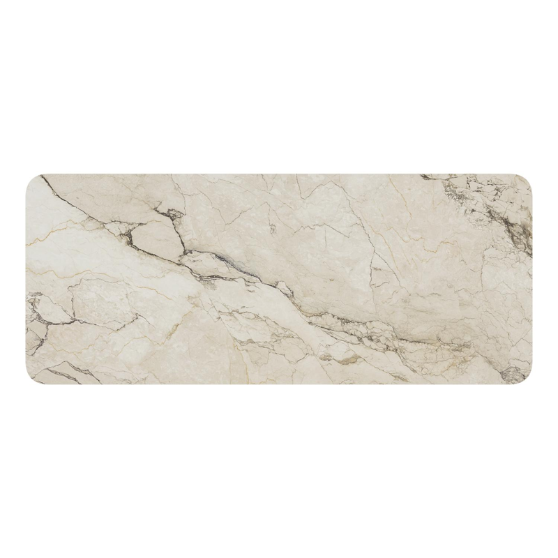 Lugano tuintafel rechthoekig afgerond in zwart aluminium en volkeramiek colorado dunes - L 240 x B 100 x H 75 cm