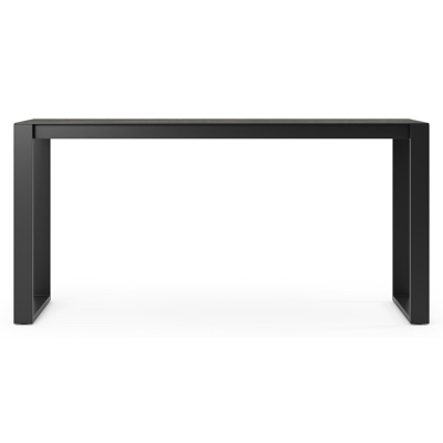 Verato tuintafel in zwart aluminium en volkeramiek black obsession - L 220 x B 70 x H 106 cm