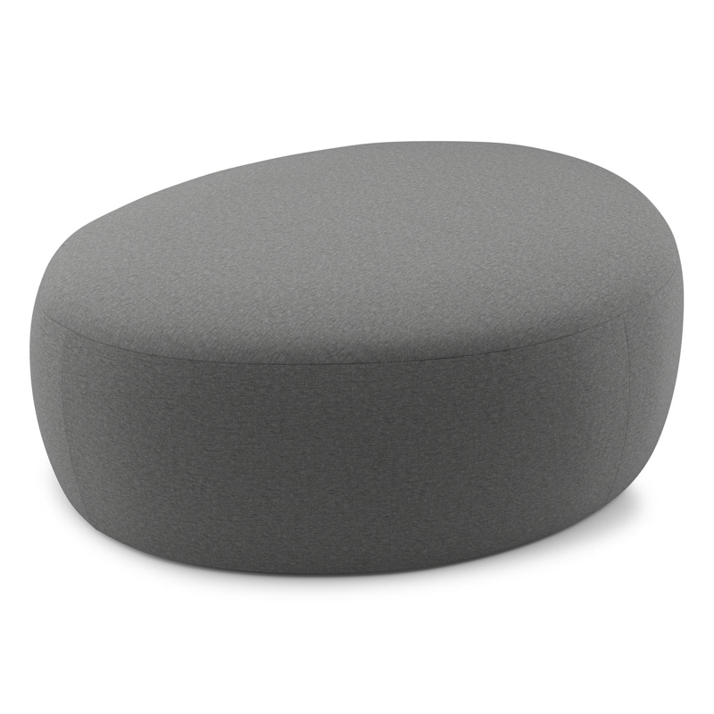 Amico poef in Heritage Slate All Weather Sunbrella® Luxe