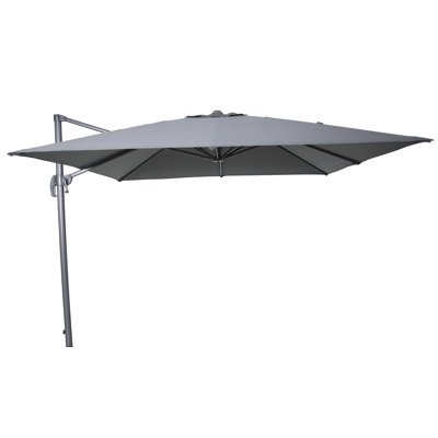Calpe hangparasol in grijs aluminium met polyester parasoldoek - (zonder voet)