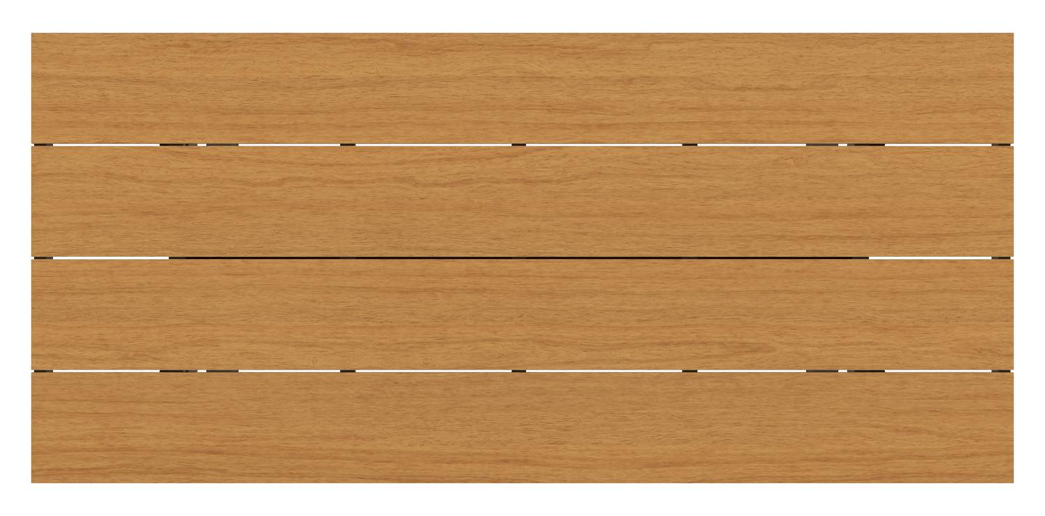 Bahia tuintafel in zwart aluminium en polywood - L 200 x B 89 x H 75 cm
