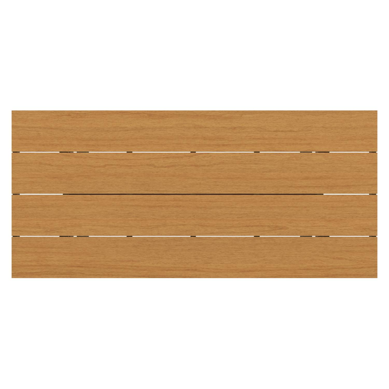 Bahia tuintafel in zwart aluminium en polywood - L 200 x B 89 x H 75 cm