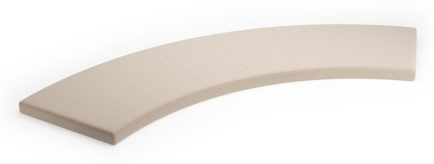 Ensemble de 4 Coussin de sièges Rondino coussin de siege en natte linen chalk