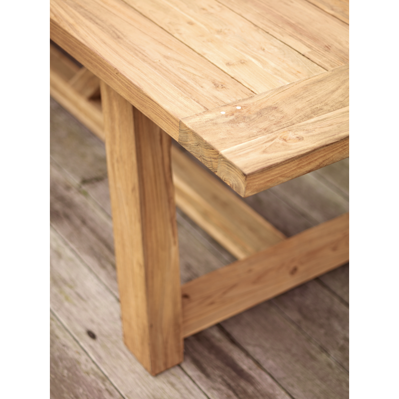Beauville tuintafel in gerecycleerde teak - L 330 x B 100 x H 76 cm