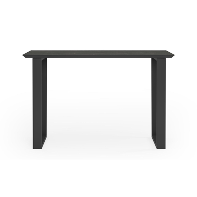 Pagino bartafel in zwart aluminium en volkeramiek black obsession - L 170 x B 70 x H 106 cm