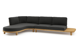 Chaise longue rechts + 2-zit