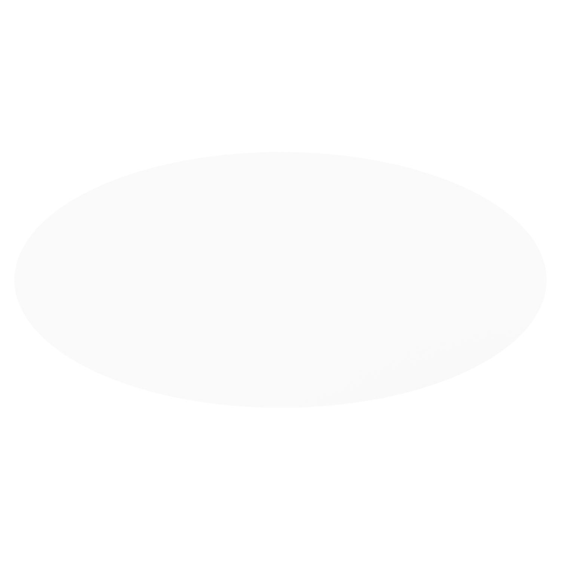 Amico tuintafel ovaal in wit aluminium en volkeramiek Arctic White - L 260 x B 125 x H 73.5 cm