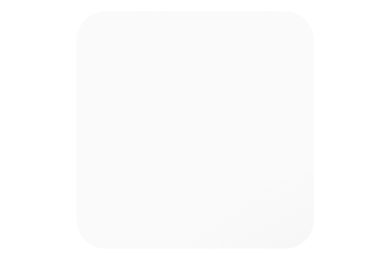 Table de jardin low dining Amico carré arrondi en aluminium blanc et céramique pleine Arctic White - Lg. 148 x Lrg. 148 x Haut. 61 cm