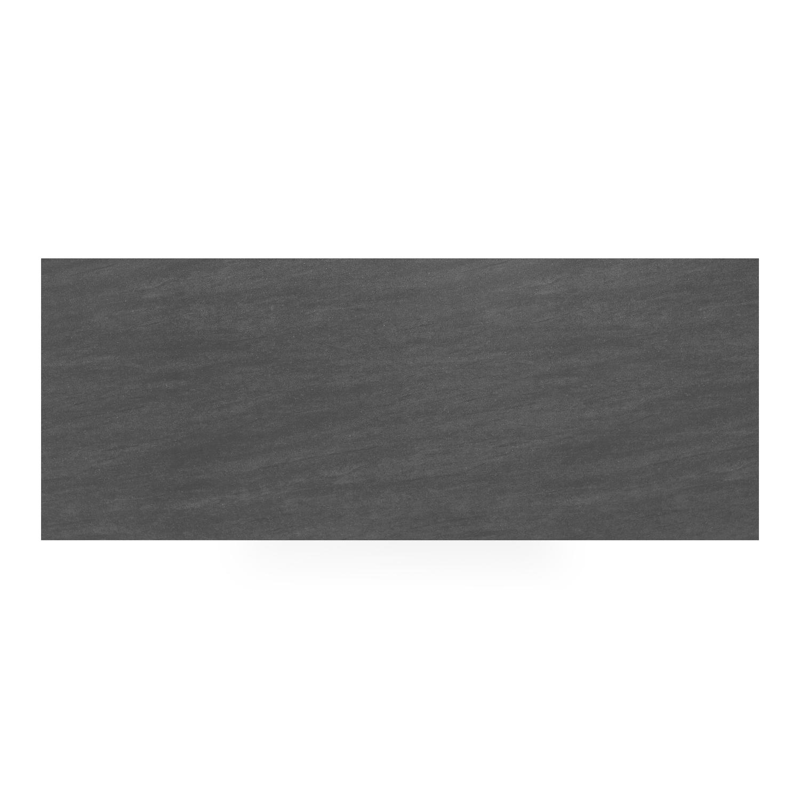 Pagino tuintafel rechthoekig in wit aluminium en volkeramiek Basalt Black - L 280 x B 110 x H 73.5 cm