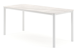 Rechthoekig afgerond - L 200 x B 80 x H 75 cm