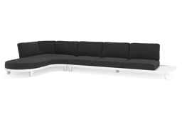 Chaise longue droite + 3 places
