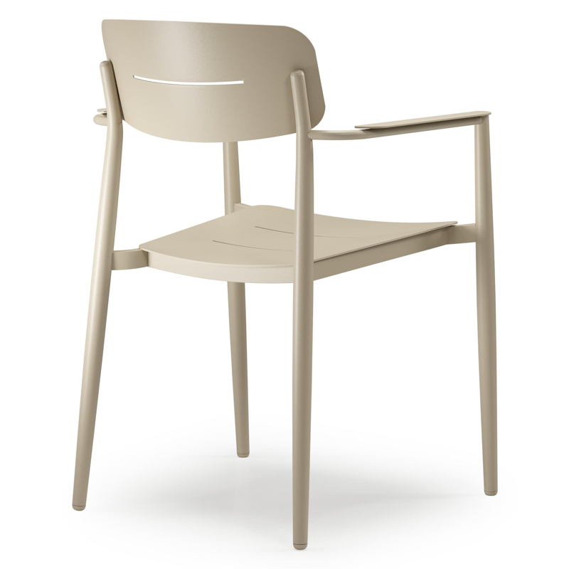 Cosa tuinstoel in beige aluminium