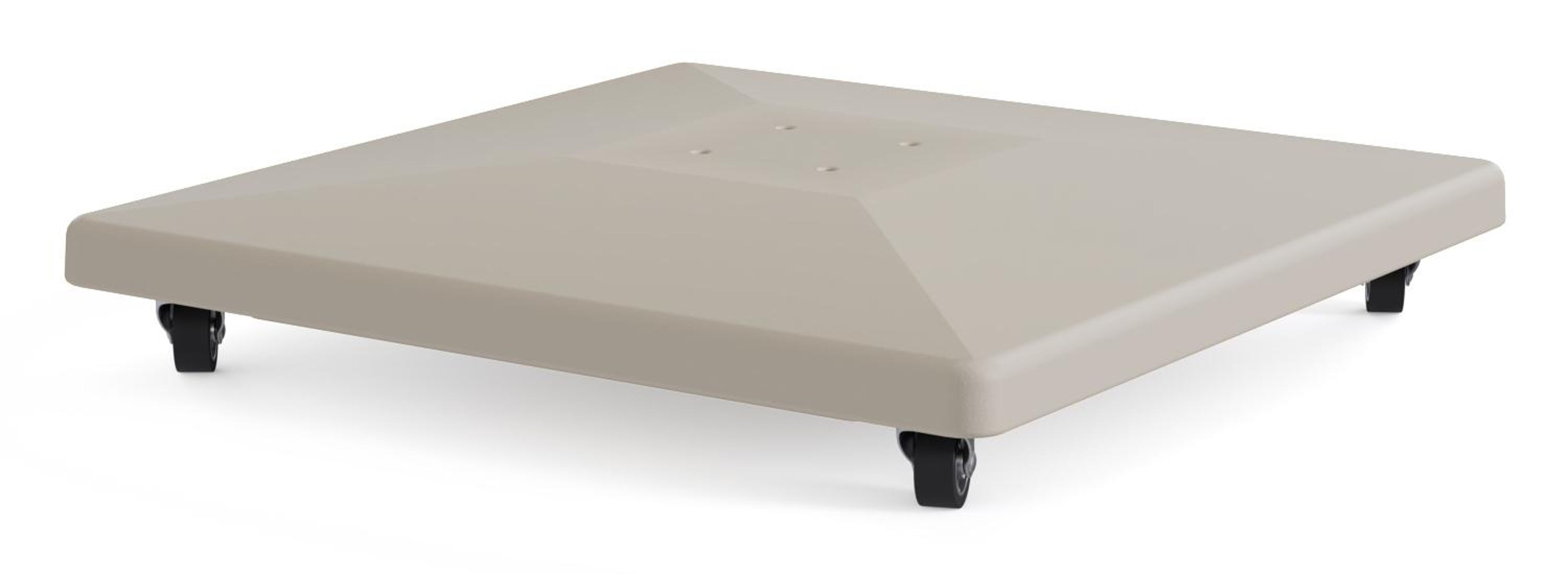 Avola parasolvoet in beige beton van 90 kg met wielen