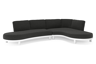 Chaise longue links + 2-zit organisch