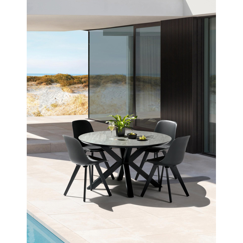 Cesano - Mesa stoelkussen in all weather sunbrella® luxe chartres sooty