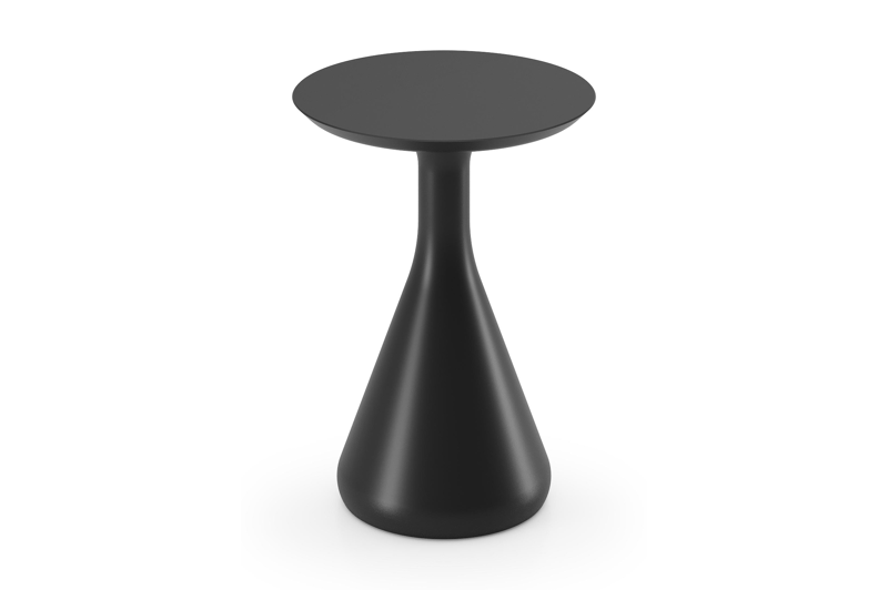 Bomero bijzettafel in zwart aluminium - Dia. 34 x H 46 cm