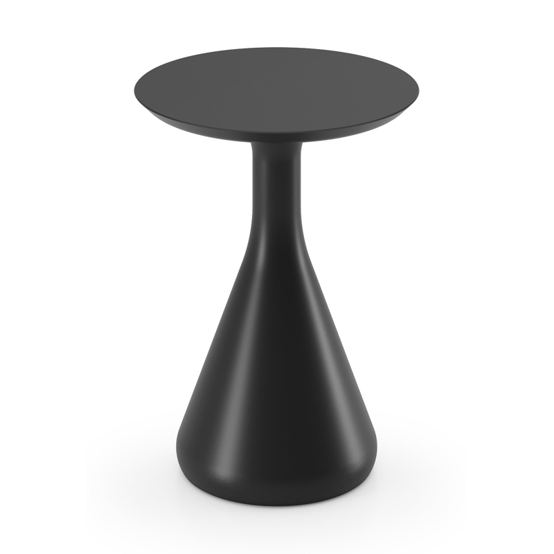 Bomero bijzettafel in zwart aluminium - Dia. 34 x H 46 cm