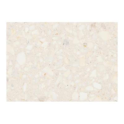 Cirello pop-up bijzettafel in zwart aluminium en retrostone volkeramiek - L 70 x B 80 x H 66 cm