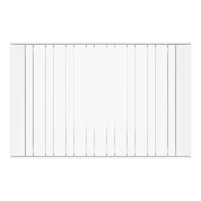 Table basse Atessa en aluminium blanc - Lg 117,5 x larg. 70 x H 30 cm