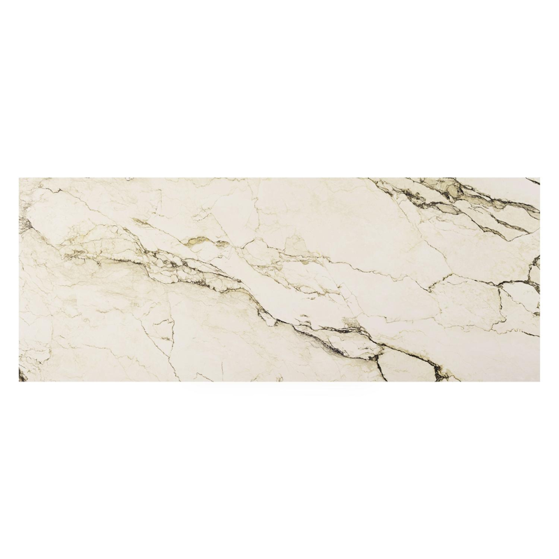 Nano tuintafel rechthoekig in zwart aluminium en volkeramiek colorado dunes - L 280 x B 110 x H 75 cm